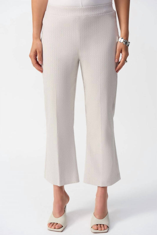 Joseph Ribkoff - Geometric Jacquard Flared Pull On Pant