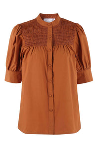 THE SHIRT The Saylor Shirt in caramel - women's shirt - view 4