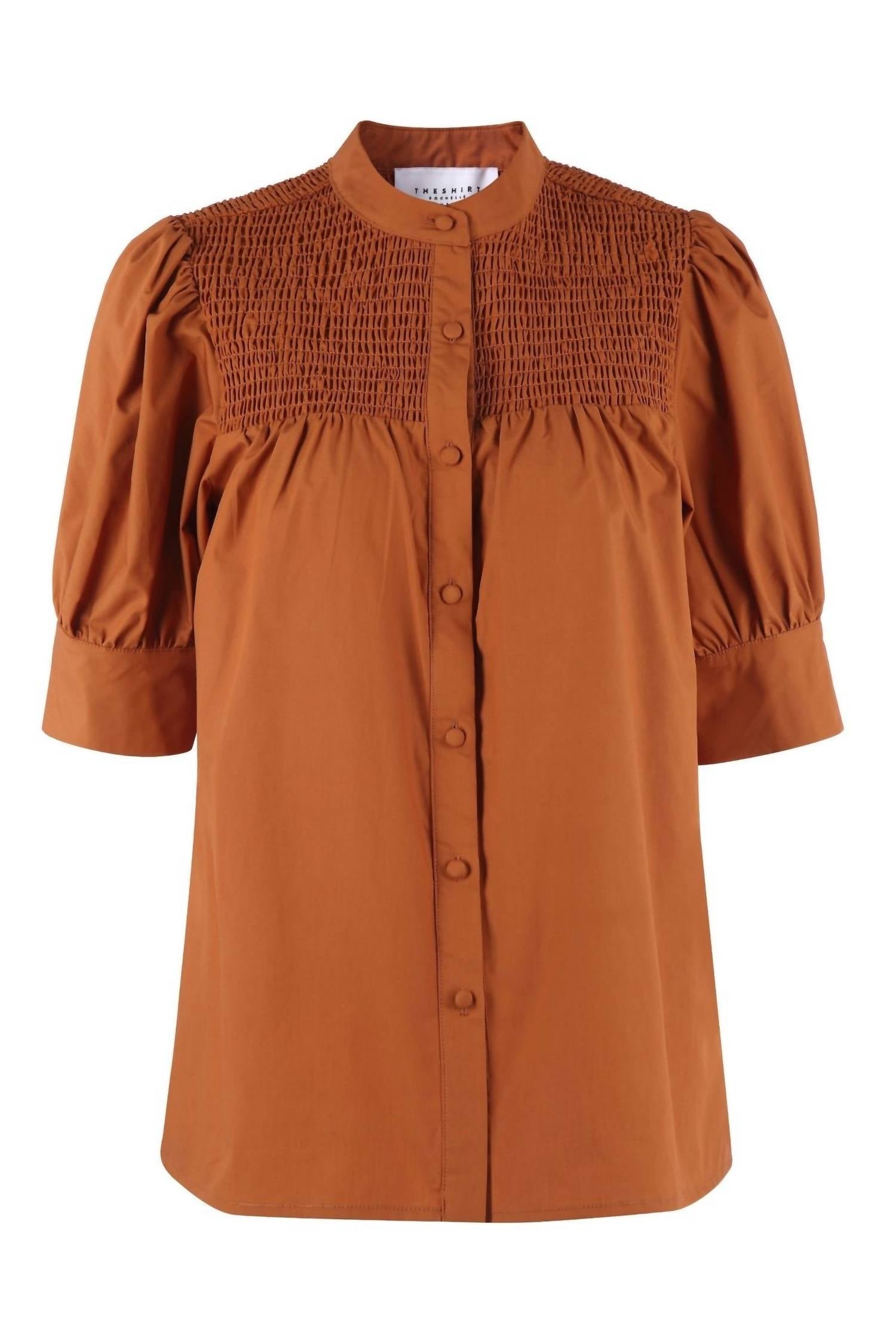 THE SHIRT The Saylor Shirt in caramel - women's shirt - view 4