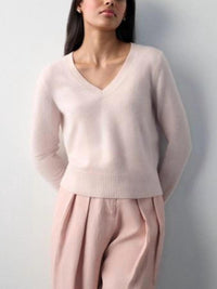 White + Warren - Cashmere Core V-neck Long Sleeve Top
