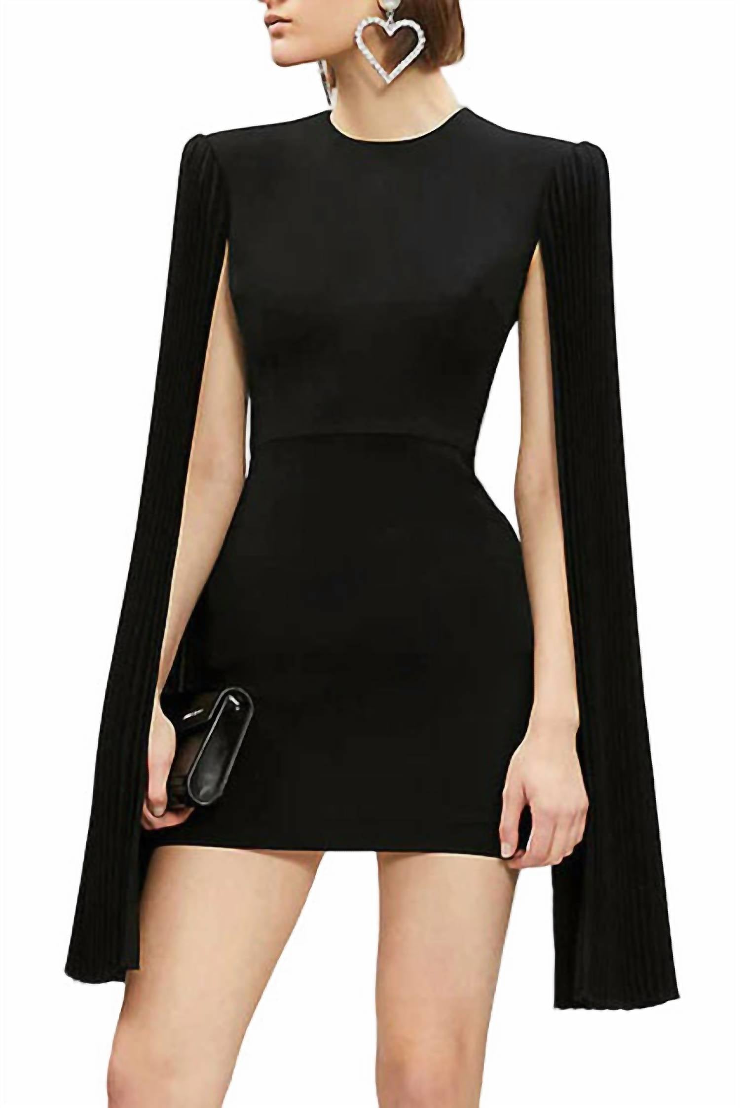 Jovani - Bateau Neck With Open Back Bodycon Crepe Dress