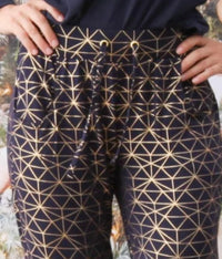 Modern Butterfly - Geometric Print Pajama Bottoms