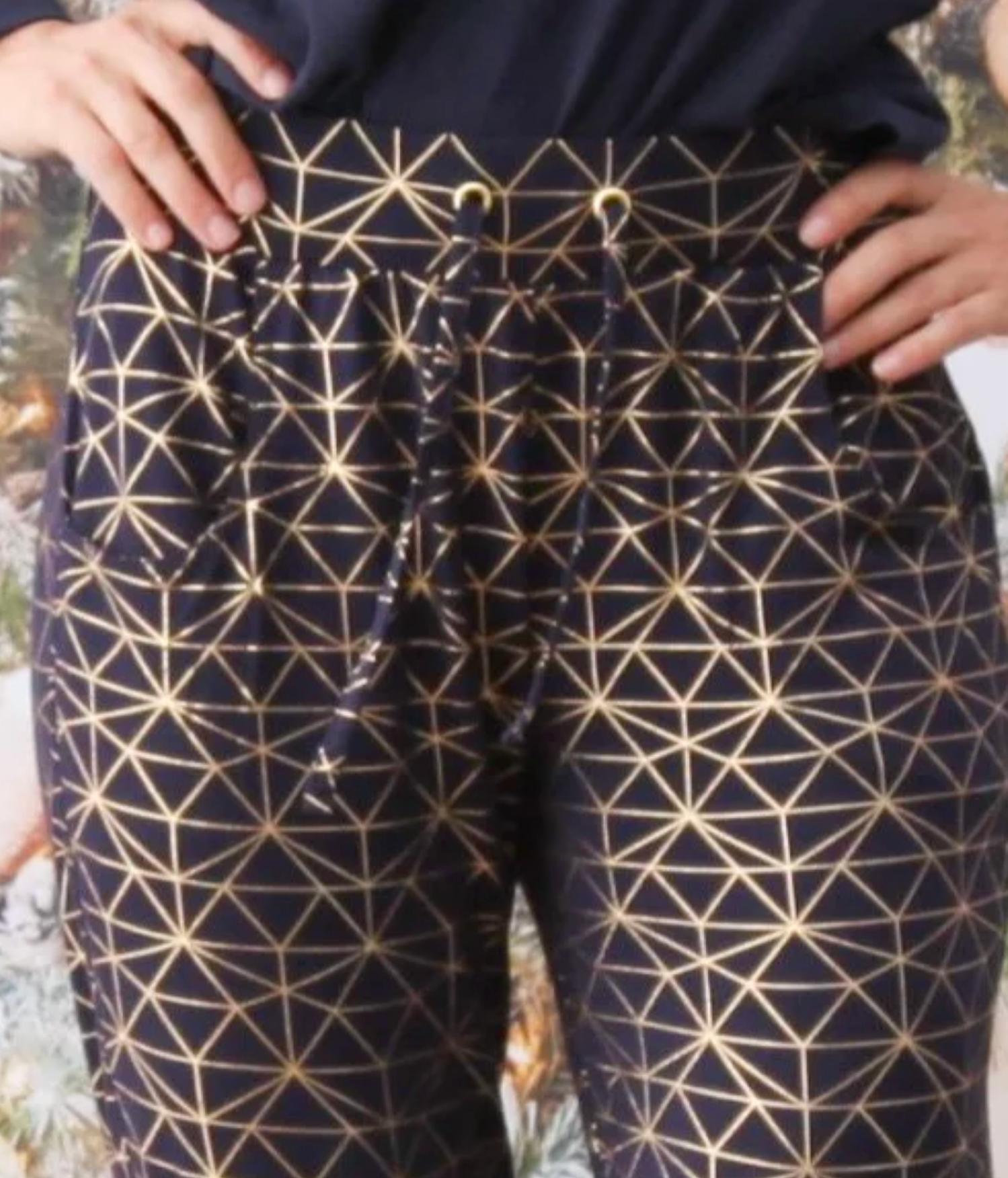 Modern Butterfly - Geometric Print Pajama Bottoms