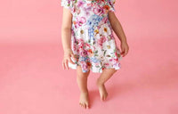 Posh Peanut - Girls Cynthia Ruffled Bodysuit Dress