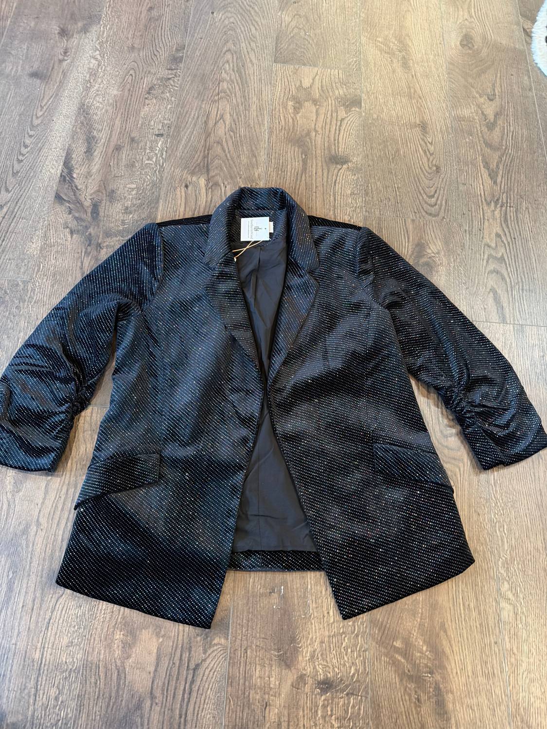 Skies Are Blue - Sparkle Velvet Blazer