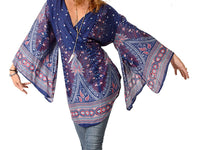 Gypsy Rose - Plumage Parade Angelic Flare Sleeve Blouse