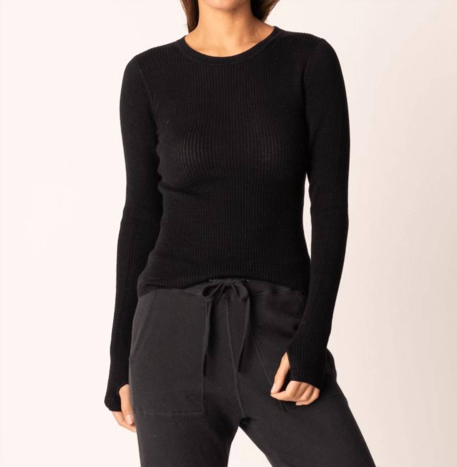 Margaret O'Leary - Shirttail Waffle Crew Tee