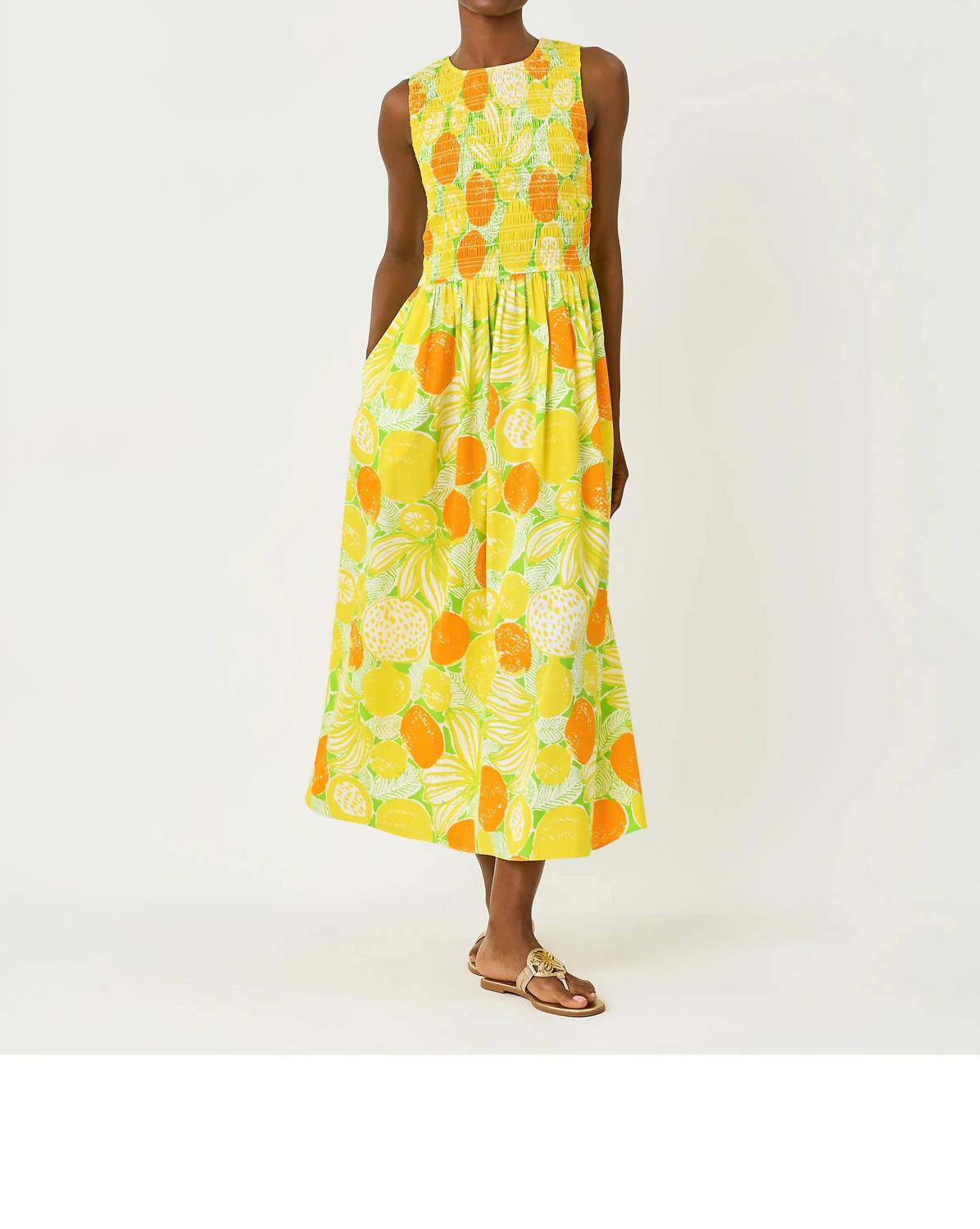 Lilly Pulitzer - Daisey Smocked Midi Dress