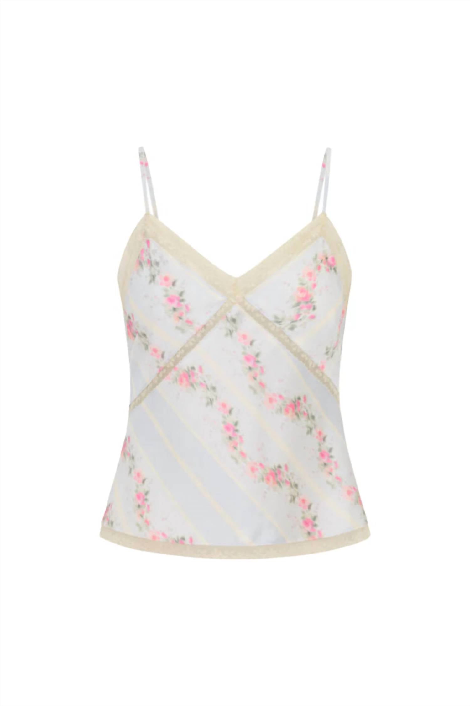 Loveshackfancy - Levall Satin Floral Cami Top