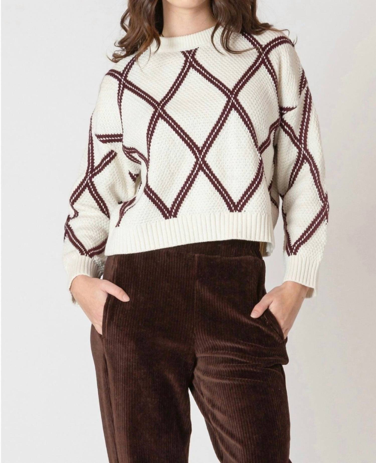 Dex - Diamond Check Sweater