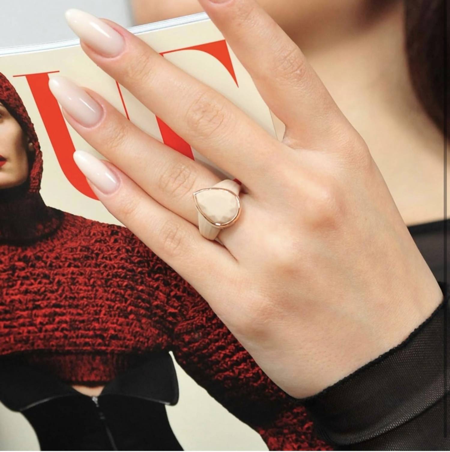 Rinfit - Women's Silicone Teardrop Ring
