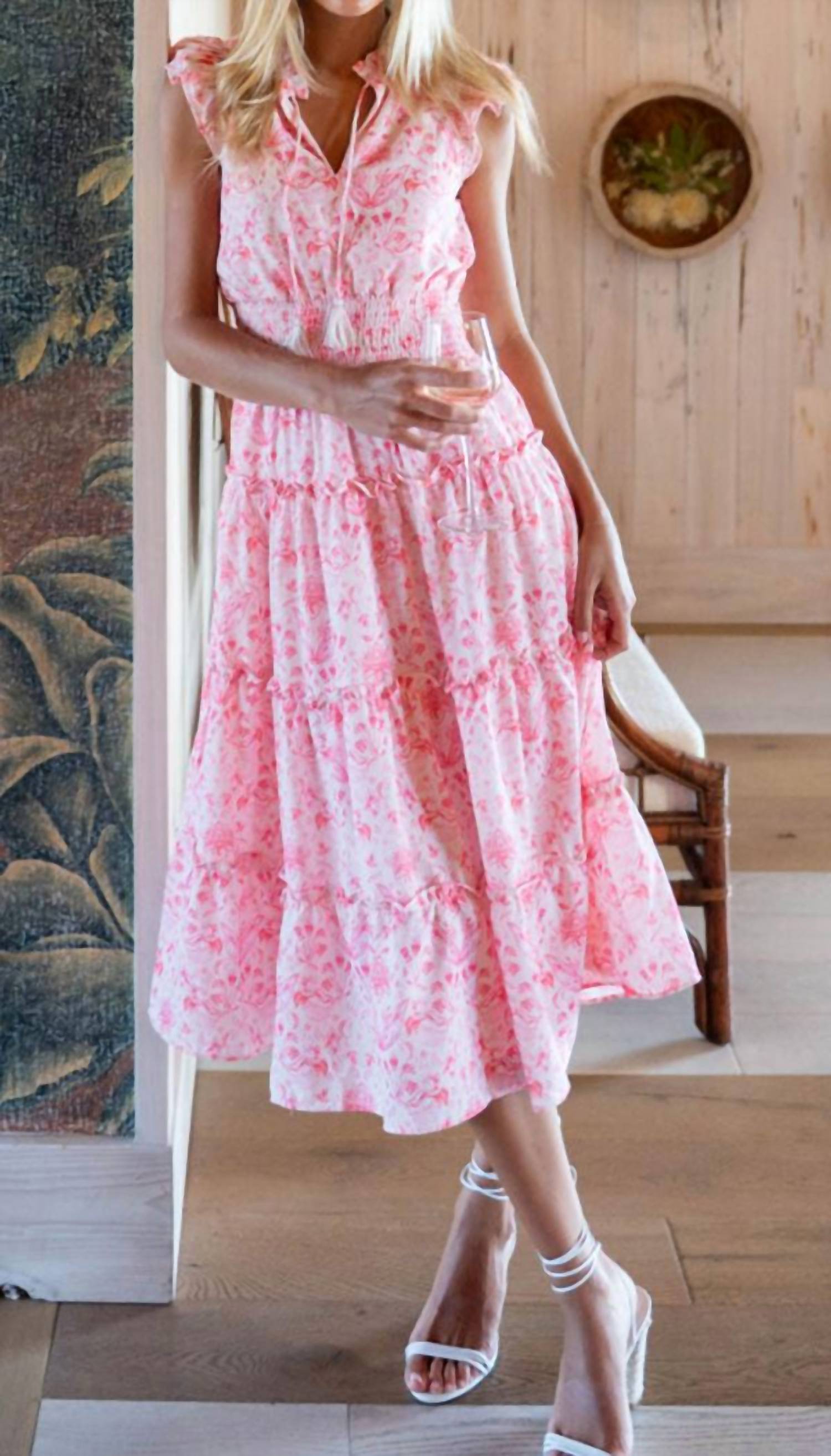 Sail To Sable - Smocked Waist Midi