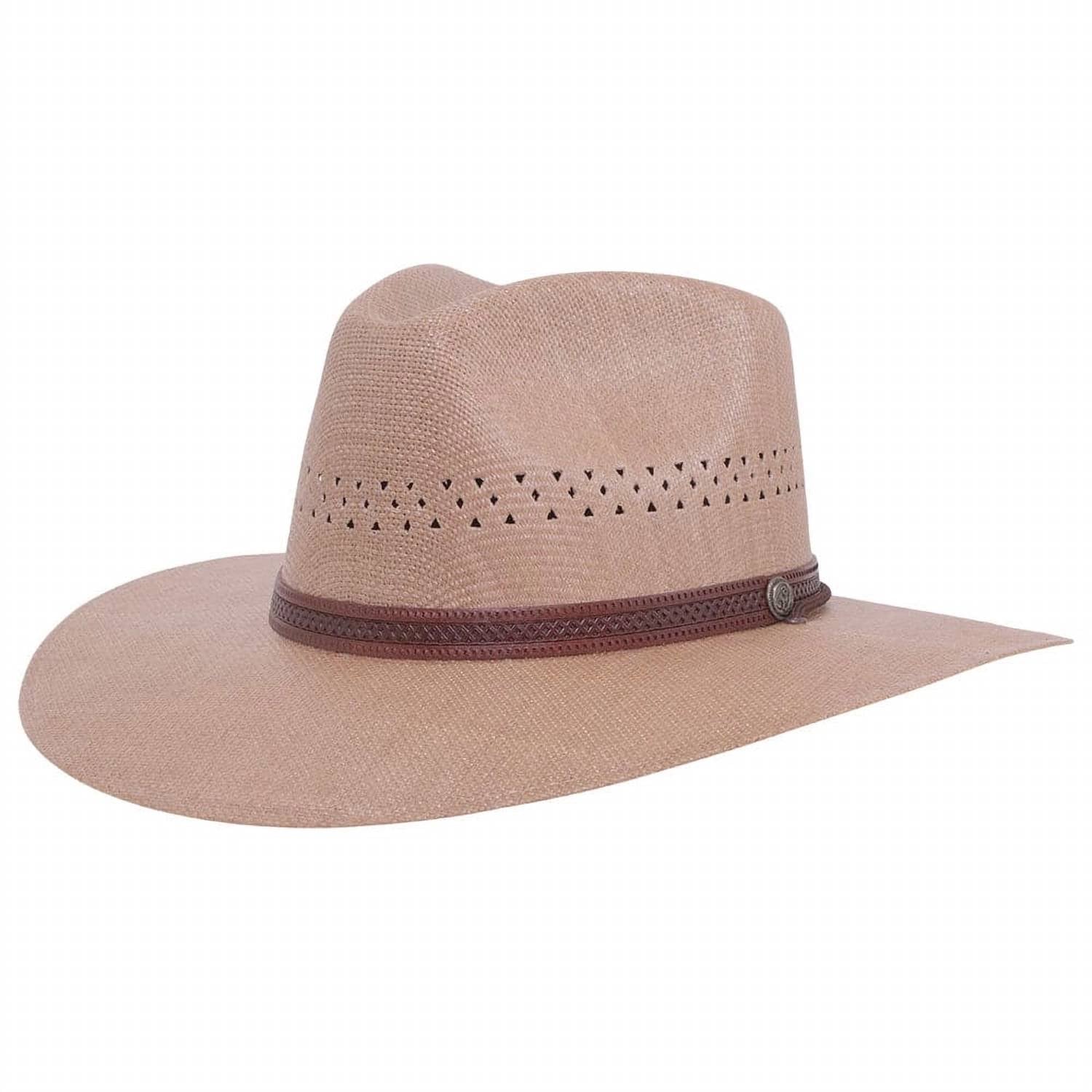 American Hat Makers - Light Vented Sun Straw Hat Barcelona