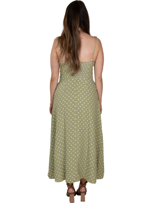 J.Nna - Willow Classic Polka Midi Dress