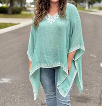 Coco + Carmen - Amaryllis Poncho Top