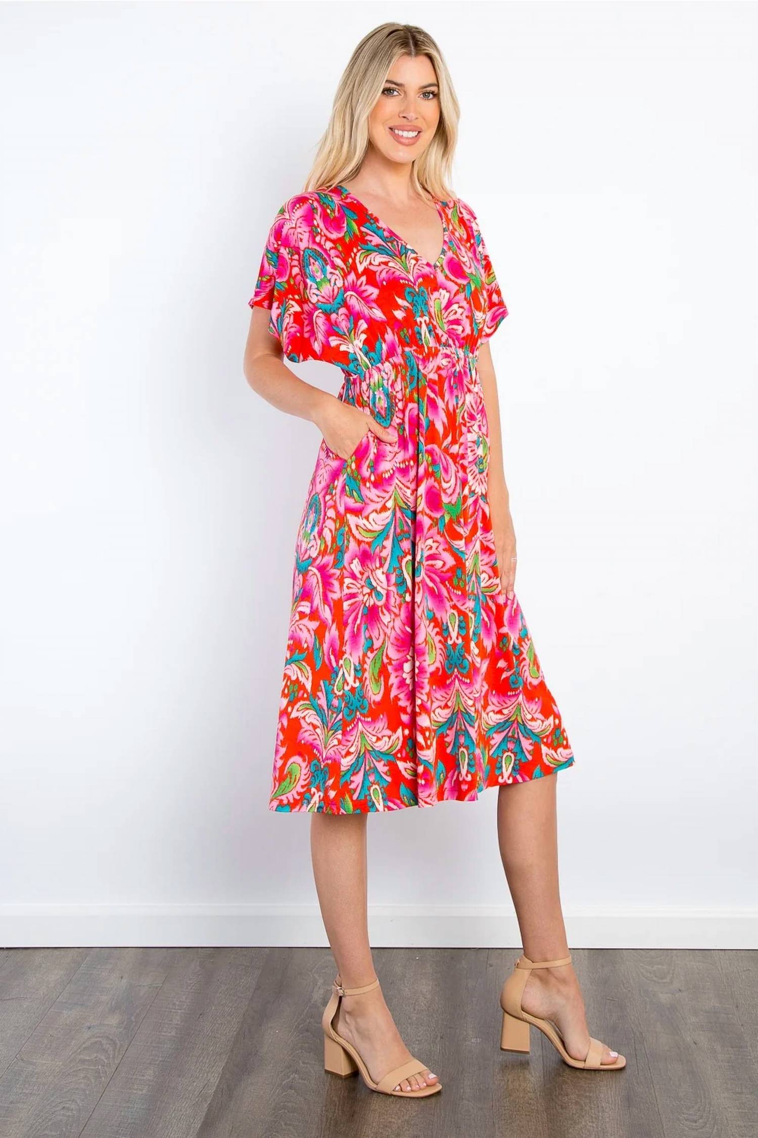 Emme Kay - Bulgari Print Midi Dress