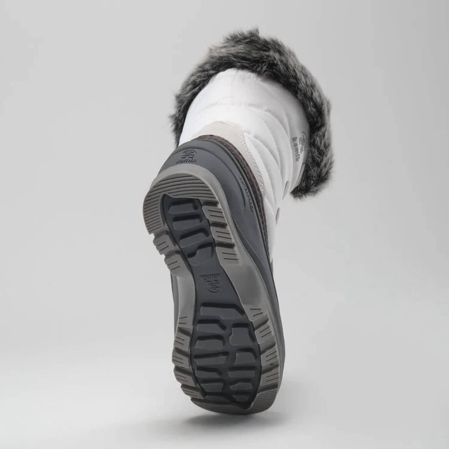 Kamik - Women's Momentum3 Pull On Rounded Toe Waterproof Fur Trim Ankle Snow Boots