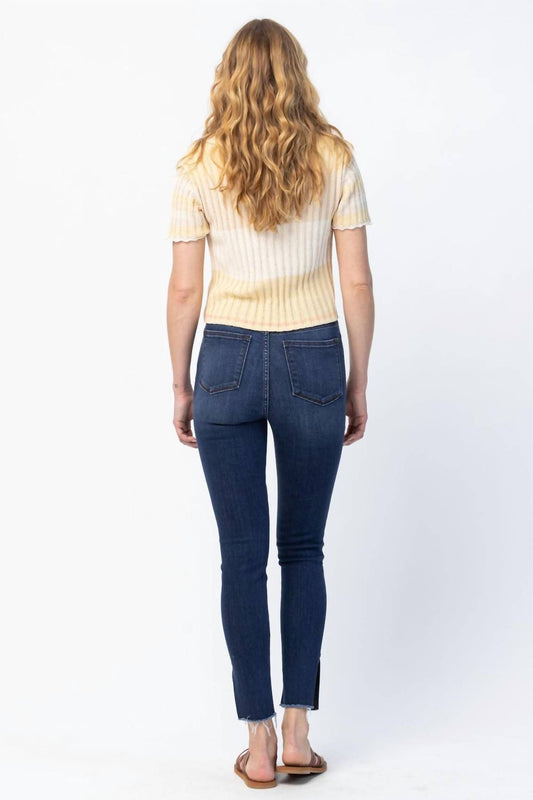 Judy Blue - High Waist Side Slit Skinny Jeans