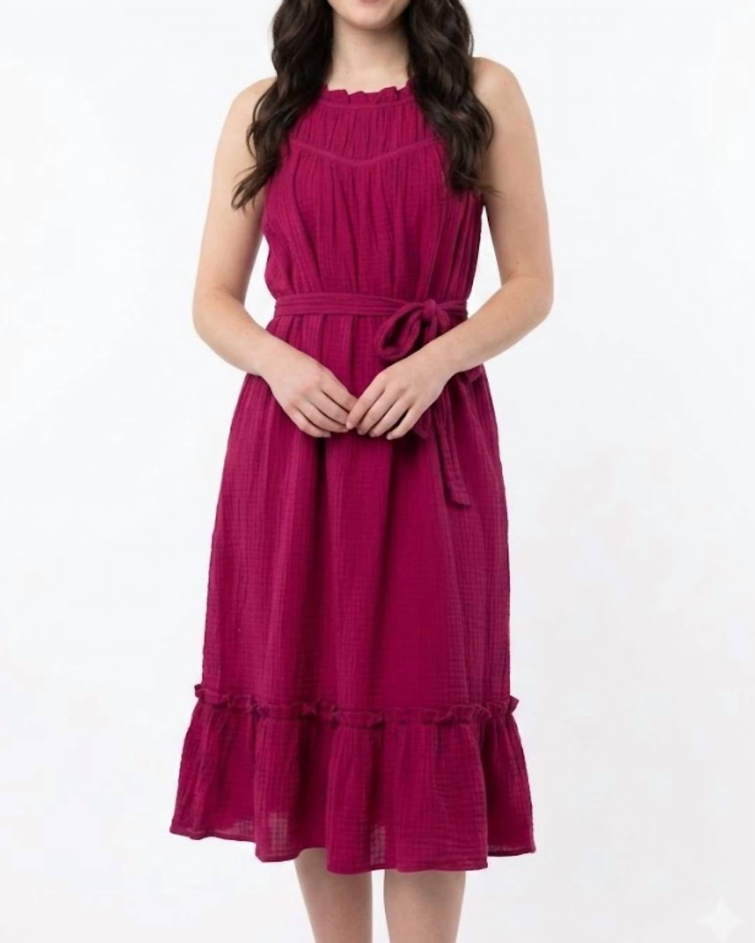 Voy - Braid Tie Gauze Dress