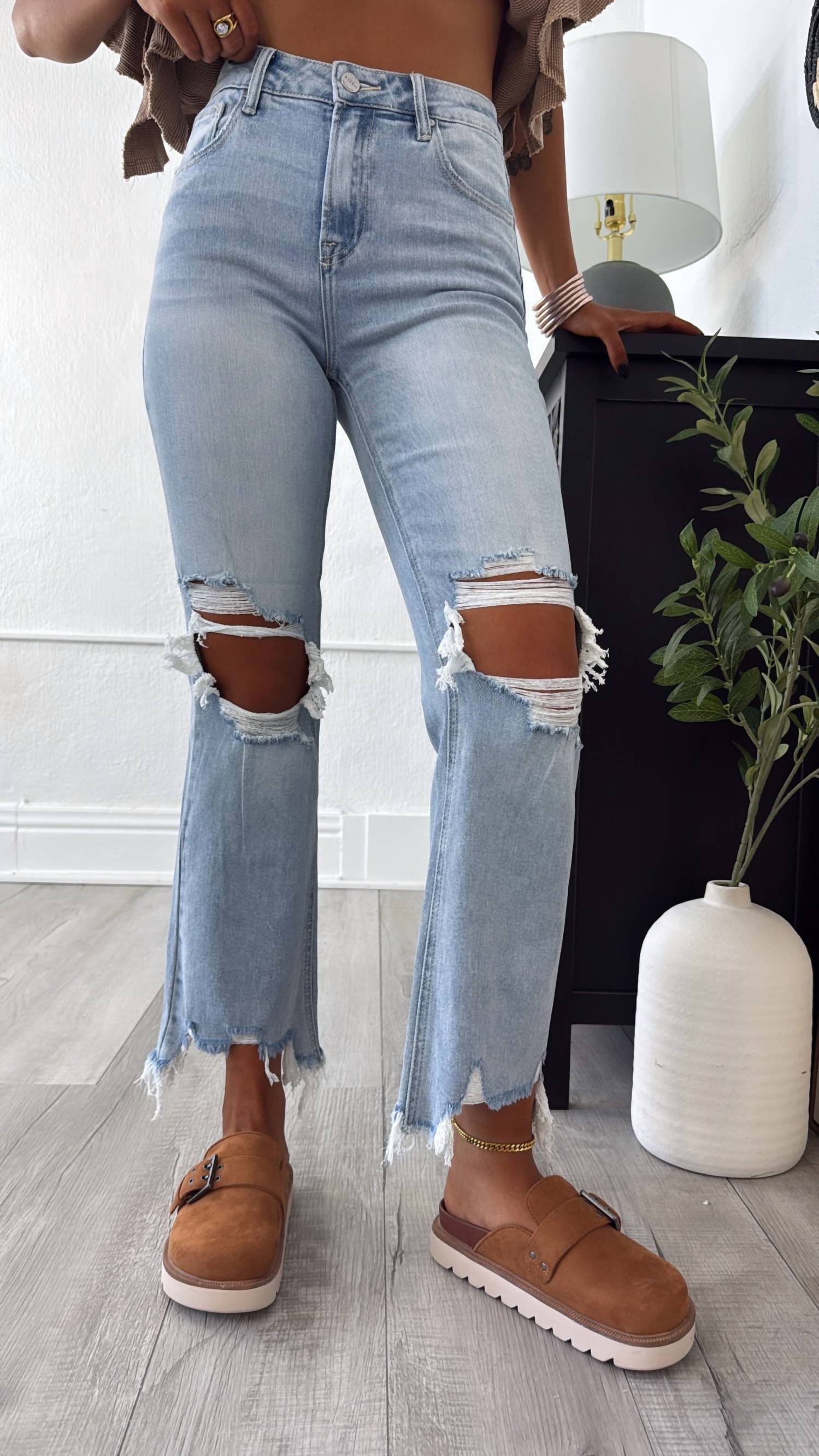 RISEN Stevie Straight Leg Jean in light wash - women's jeans - view 6