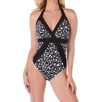 Magicsuit - Bermuda Triangle Bailey V-Neck One Piece Swimsuit