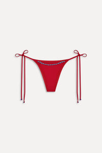 Frankies Bikinis - Mackenzie Beaded Cheeky Bikini Bottom