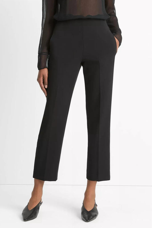 Vince - Velvet-trim Pull-on Pants