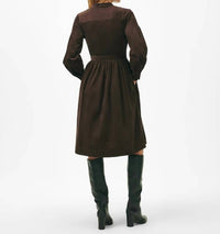Brooks Brothers - Corduroy A-line Shirt Midi Dress