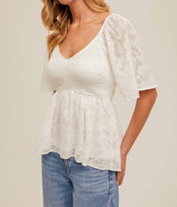 Hem & Thread - LUCILLE PEPLUM TOP