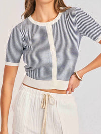 Sadie & Sage - Mavi Stripe Cardigan