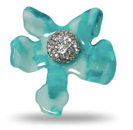 Lele Sadoughi - Women's Crystal Lily Button Earrings