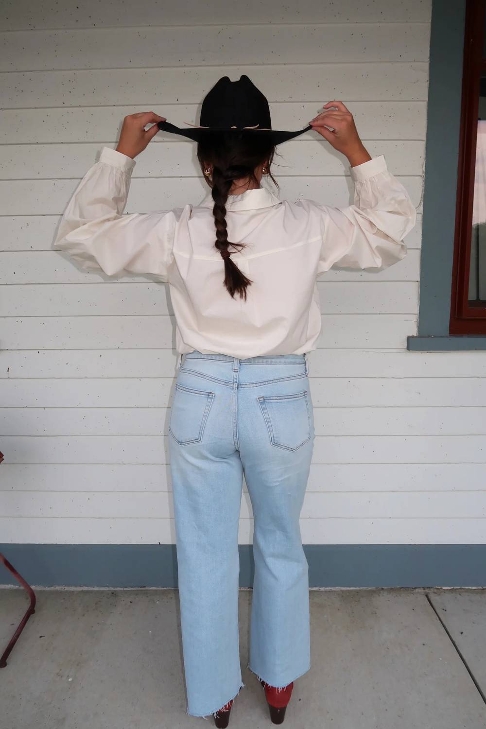 Jbd. - Distressed Hem Straight Leg Jeans