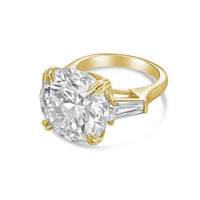 Diana M Jewels - Women's Round & Baguette Lab-grown Diamond Jewelry Ring (2.00 Ct) - Classic