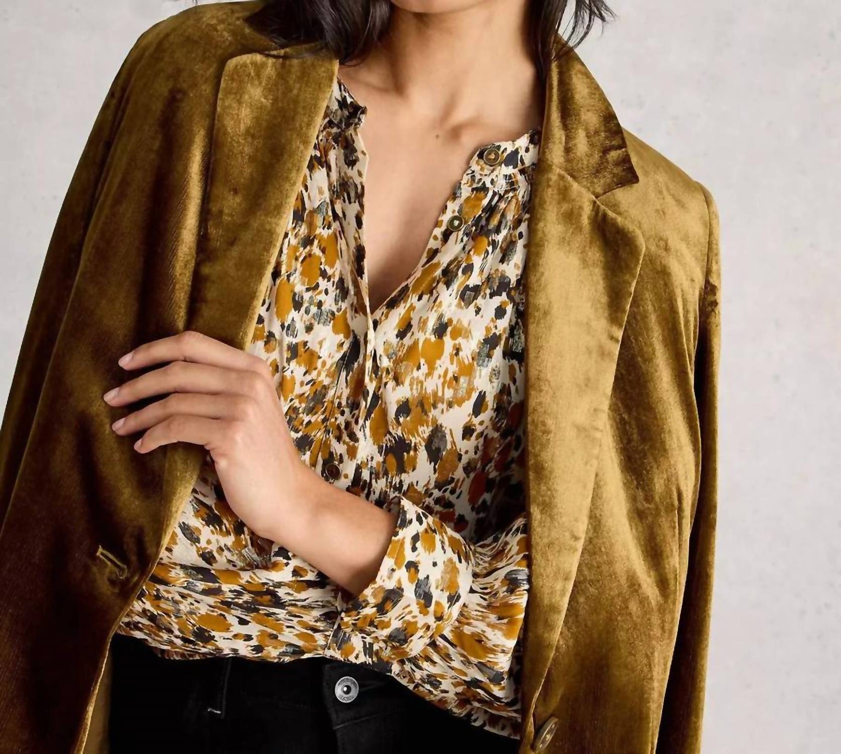 White Stuff - Ari Metallic Top