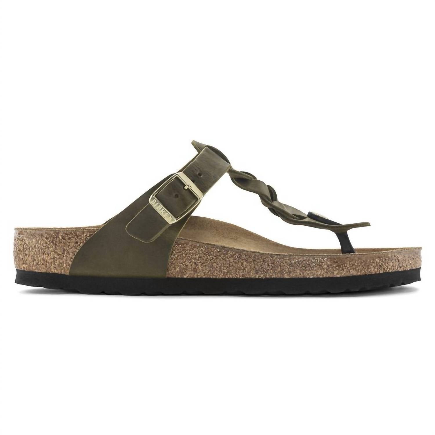 Birkenstock - Women's Gizeh Braided Oiled Leather Sandals
