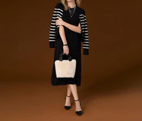 Coco + Carmen - Striped Button Down Cardigan