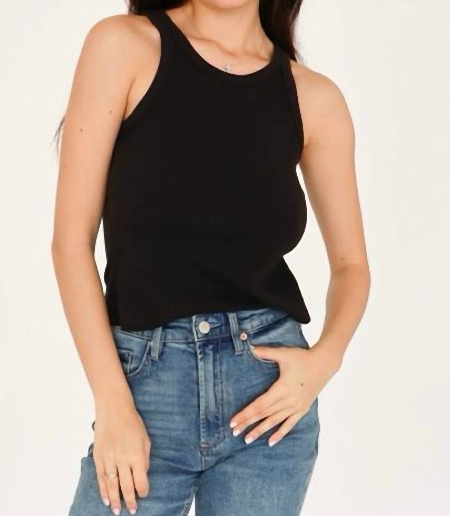 Dear John Denim - Tamia Cropped Racerback Tank Top