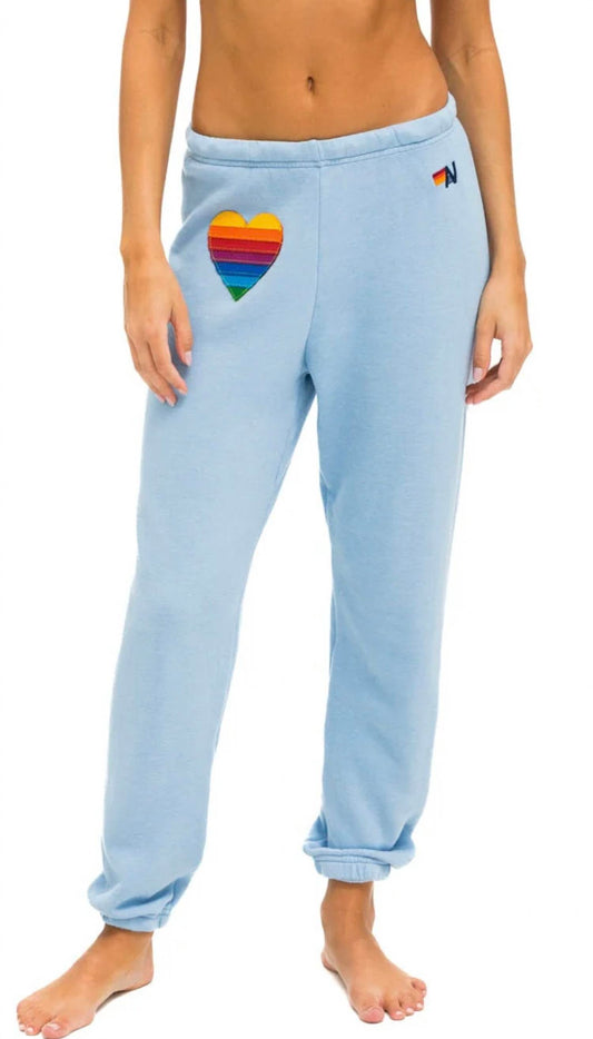 Aviator Nation - Rainbow Heart Stitch Sweatpants