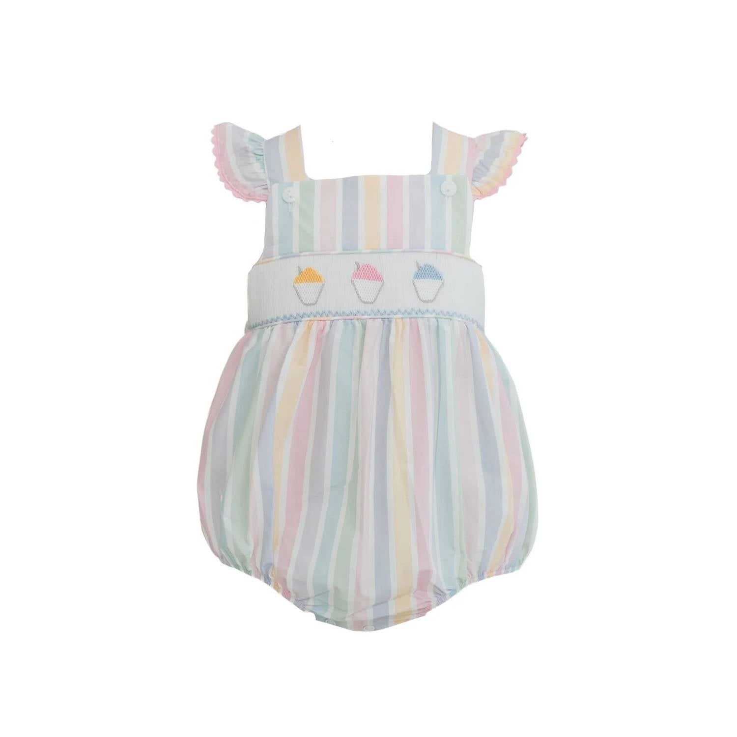 Krewe - Girls Millie Snowball Smocked Bubble
