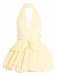 Patou - Bloomer halter knot dress