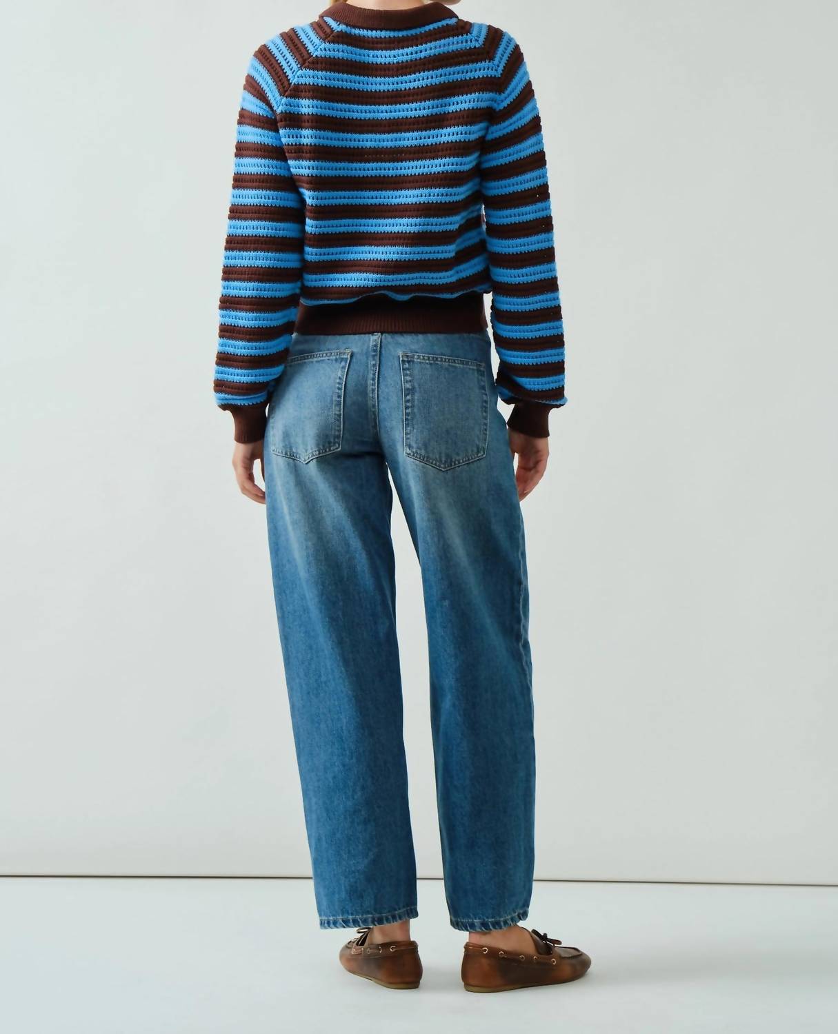 Aaron & Amber - Half-button Polo Sweater