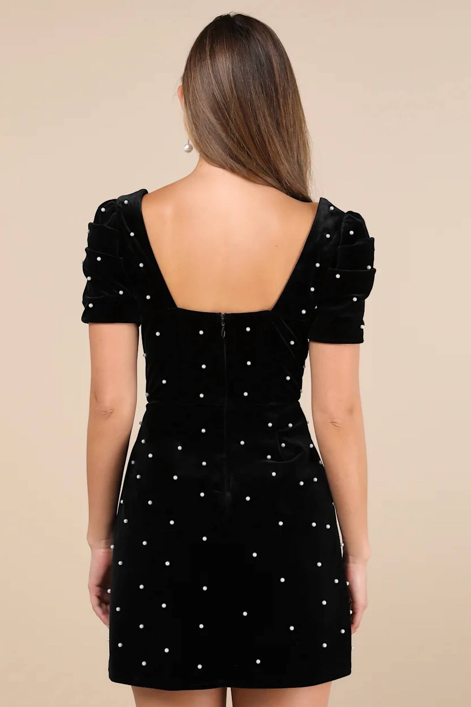 Lulus - Women's Luxe Possibilities Pearl Mini Dress