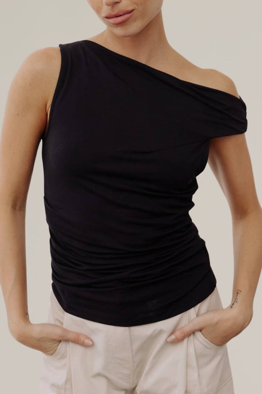 Mod Ref - Asymmetrical Twist Shoulder Top
