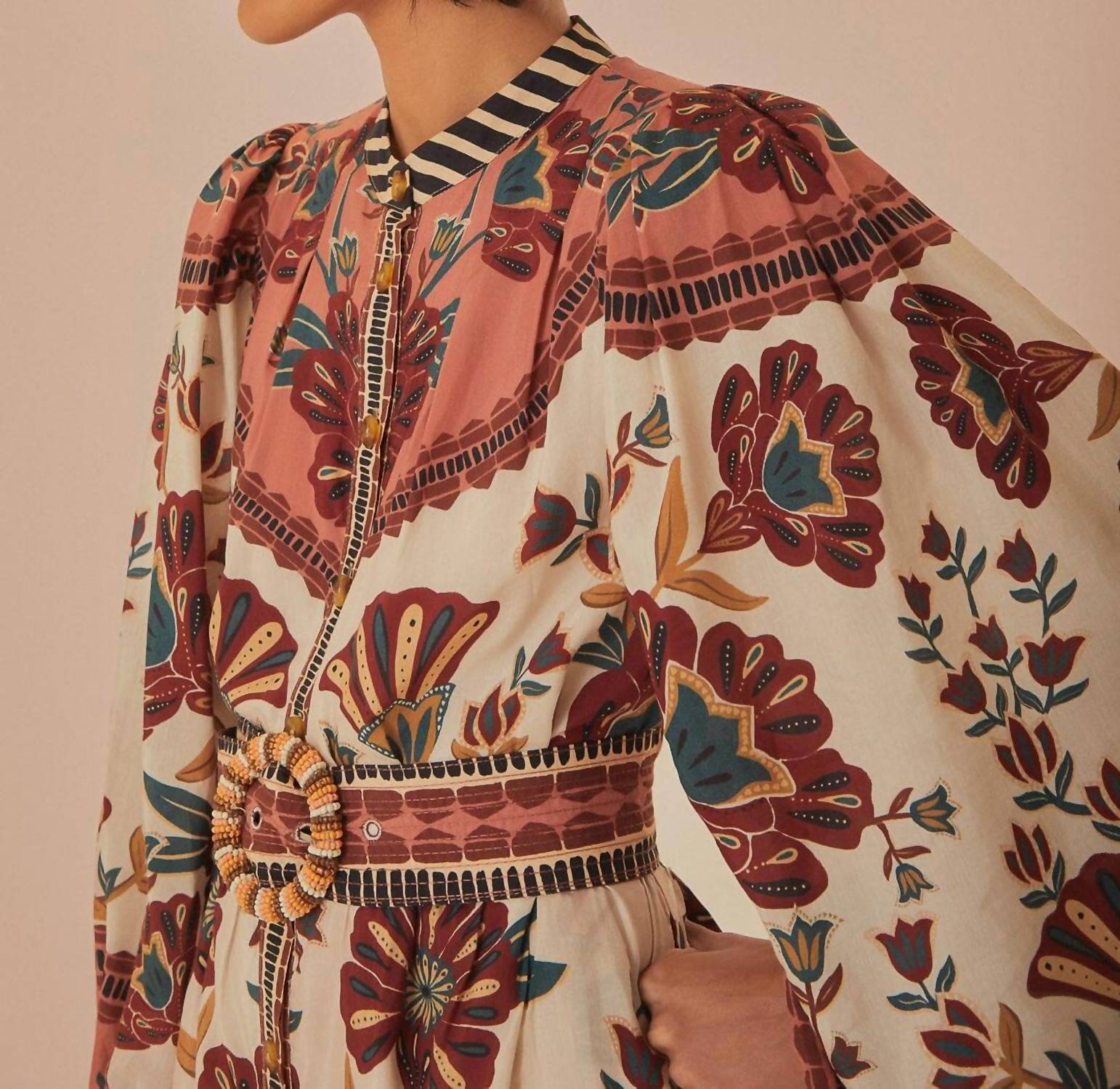 Farm Rio - Riad Cream Minidress