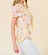 Doe And Rae - Frilled Button Down Blouse