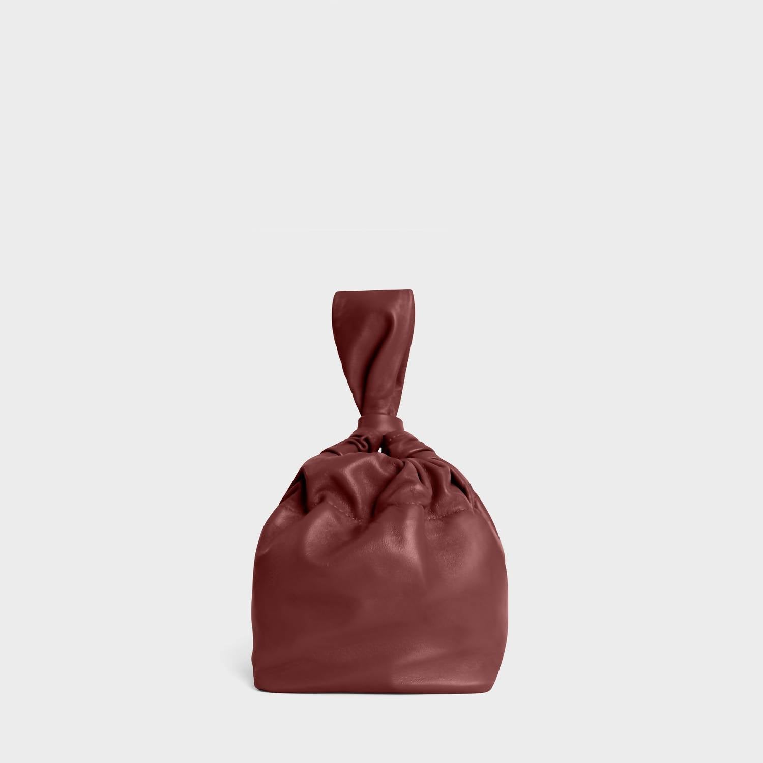 Lemiz - Women's Mariposa Twist Clutch Leather Handbag