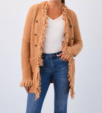 Fdj - Fringed Cardigan Coat
