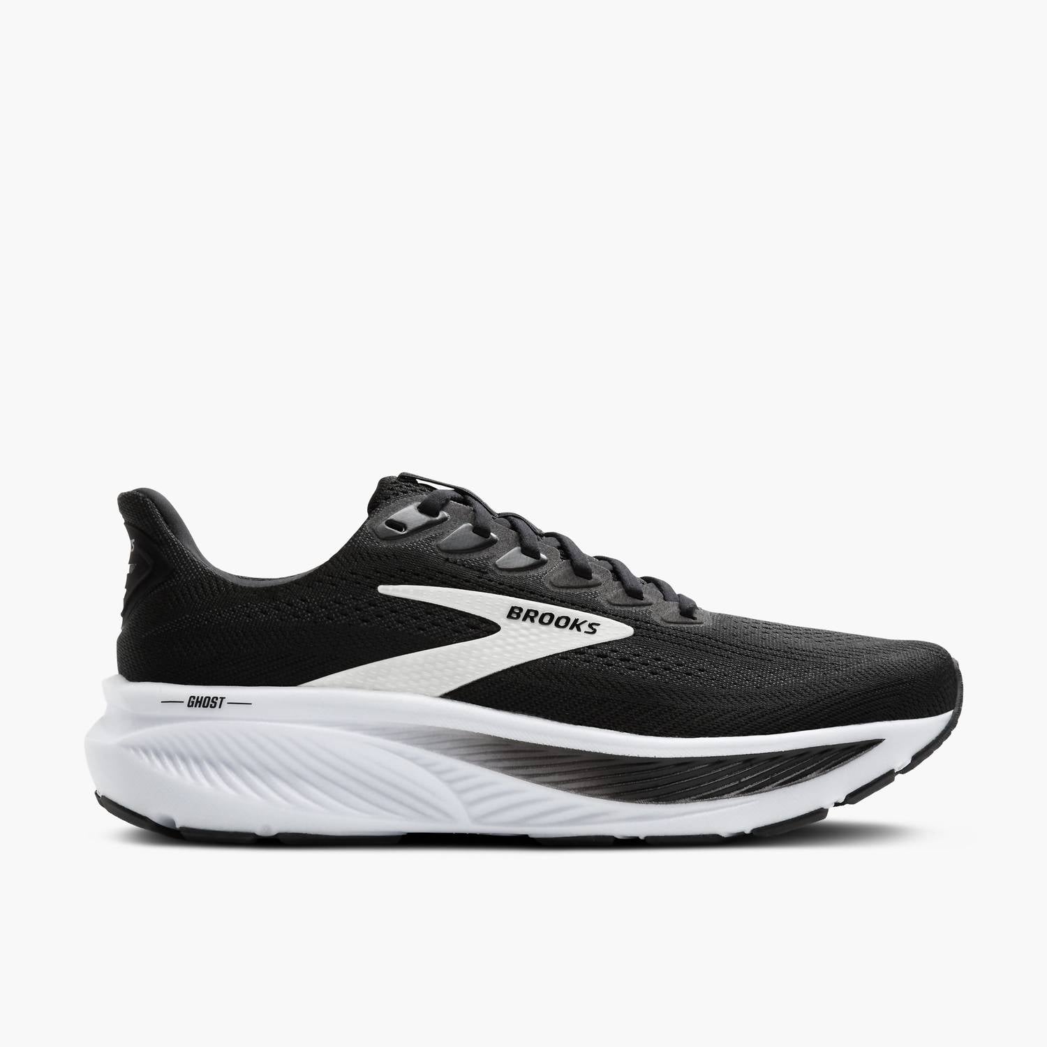 BROOKS Women's Ghost 17 Running Shoes in black grey white 2 - women's shoe