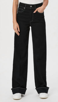 Paige - High-rise Wide Leg Jeans