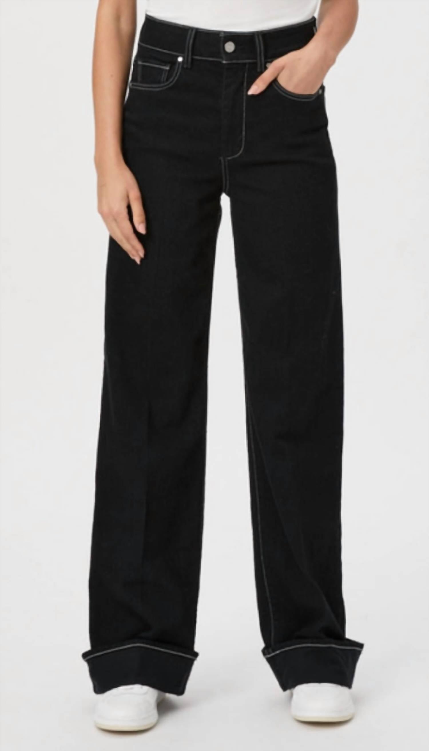 Paige - High-rise Wide Leg Jeans
